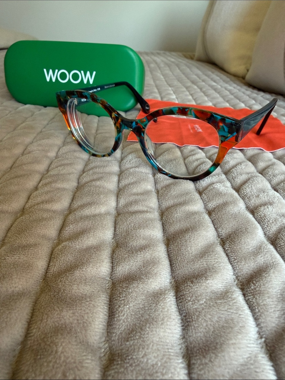 WOOW Colorful Tortoiseshell Round Prescription Eyeglasses - Multicolor